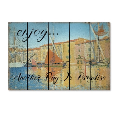 Jean Plout 'Enjoy Coastal Art' Canvas Art,22x32